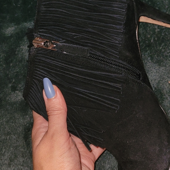 Sam Edelman fringe booties size 9    👉Used👈 - Picture 4 of 9
